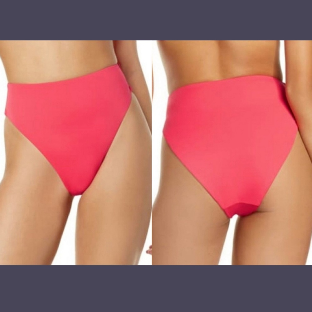 NEW Chelsea28 Easy Retro High Waist Swim Bikini Bottom Pink Paradise [ XS‎ ]